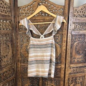 Madewell Earthy Striped Tank Top with Tie Back